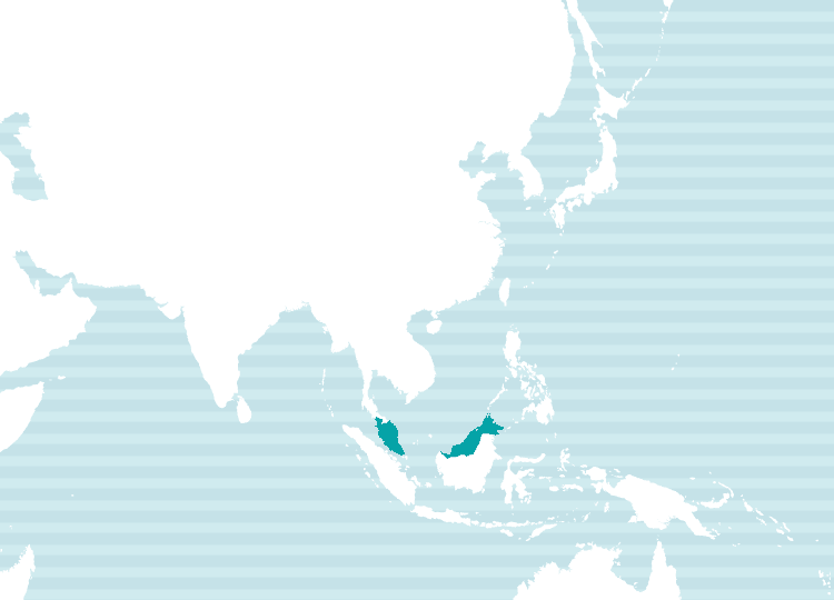 マレー語の使用地域マップ