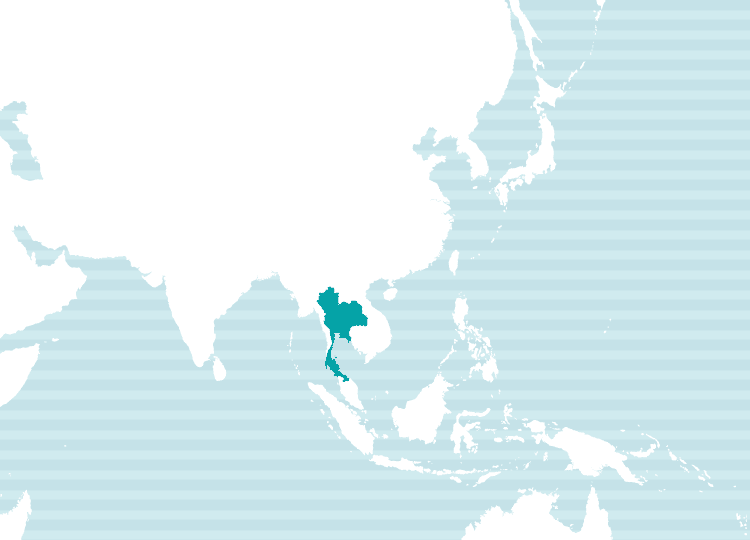 タイ語の使用地域マップ