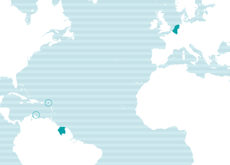 オランダ語の使用地域マップ